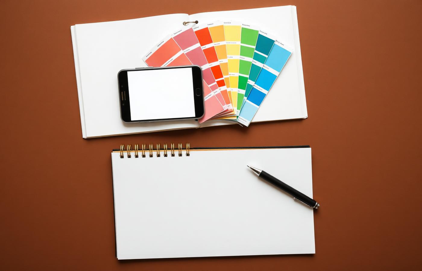 Design tools — color swatches and notebook